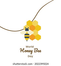 World Honey Bee Day , Vector illustration design.