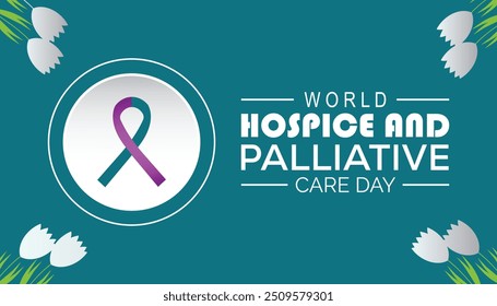 World Hospice and Palliative Care Day is observed every year on October. Medical Healthcare Awareness concept. background, placard, banner template Vector illustration design.