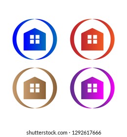 World House Logo useful, editable. And printable Perfect for use in a wide range of new media templates: Web Marketing Agency, Social Media Services Showcase, Online Marketing Apps, and Web.