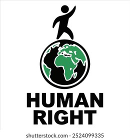 World human right day 2024 vector design