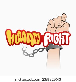 World Human Rights Day, 10 December, suitable design for greeting card banner, poster, and social media post