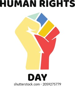 World Human Rights Day Vector Illustration