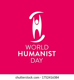 World Humanist Day is a Humanist holiday celebrated annually around the world on the June solstice, which usually falls on June 21. Vector Illustration.