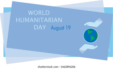 WORLD HUMANITARIAN DAY, AUGUST 19 - ILLUSTRATION VECTOR POSTER 7