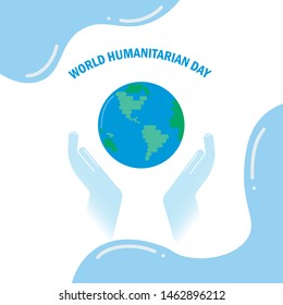 WORLD HUMANITARIAN DAY, AUGUST 19 - ILLUSTRATION VECTOR POSTER 6