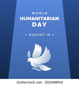 Diseño de fondo del Día Mundial de la Asistencia Humanitaria