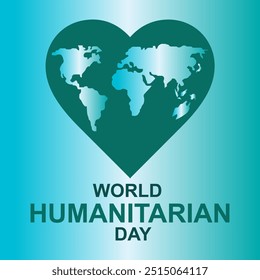 world humanitarian day background  vector