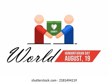 World humanitarian day campaign illustration