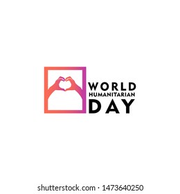 World Humanitarian Day Celebration Vector Template Design Illustration