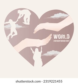 world humanitarian day concept. illustration vector