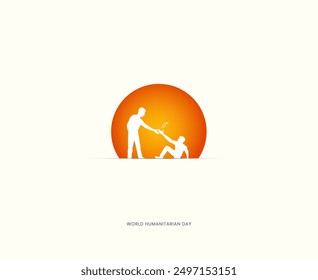 World Humanitarian Day, Humanitarian Day Creative Concept Vector design.