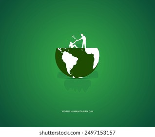 World Humanitarian Day, Humanitarian Day Creative Concept Vector design.