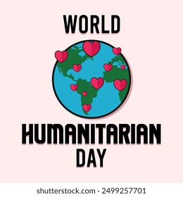 World Humanitarian Day. design vector illustration