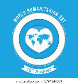 World Humanitarian Day flat lllustration