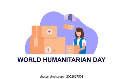 World Humanitarian Day Illustration Vector