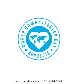 World Humanitarian Day Logo Template