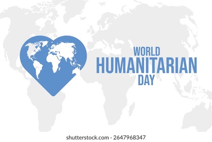 World Humanitarian Day on August 19. Vector illustration design