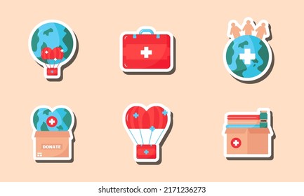 World Humanitarian Day Sticker Concept
