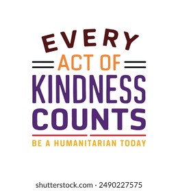 
World Humanitarian Day Tshirt design