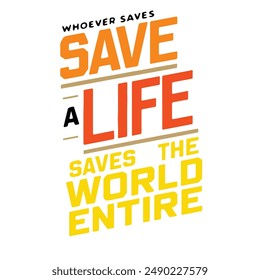 
World Humanitarian Day Tshirt design