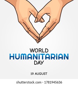 Vektor Illustration zum Welttag der humanitären Hilfe