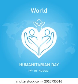 World Humanitarian Day  , Vector illustration design.