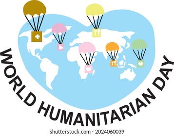 WORLD HUMANITARIAN DAY VECTOR ILLUSTRATION