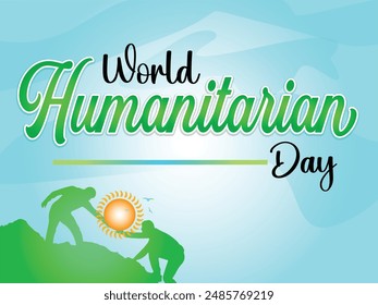 world humanitarian day vector illustration