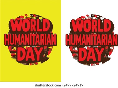 World Humanitarian Day. Vector illustration 2024