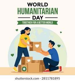 World Humanitarian Day Vector Illustration 