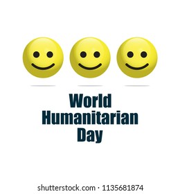 World Humanitarian Day Vector Template Design Illustration