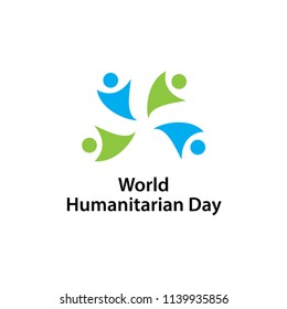 World Humanitarian Day Vector Template Design Illustration