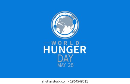 World Hunger Day Food Prevention and awareness Vector Concept. Banner, Poster World Hunger Day Awareness Campaign Template.