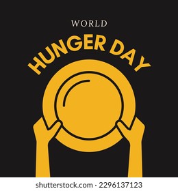 world hunger day poster suitable for social media posts