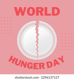 world hunger day poster suitable for social media posts