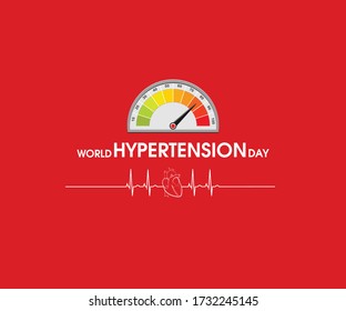 World Hypertension Day, 17th May. Hypertension concept. vector illustration.