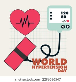 World Hypertonie Day Design Vektor