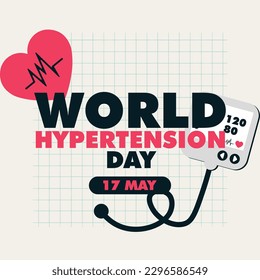 vector de diseño del día mundial de la hipertensión