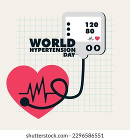 vector de diseño del día mundial de la hipertensión