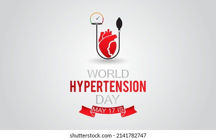 World Hypertension Day. Health raise awareness concept for banner, poster, card and background design.
