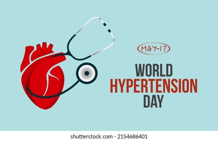 World Hypertension Day. Health raise awareness concept for banner, poster, card and background design.