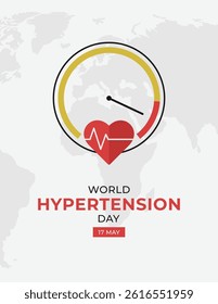 World Hypertension Day Vector Design Illustration for Background, Poster, Banner, Advertising.