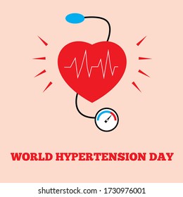 WORLD HYPERTENSION DAY VECTOR sphygmomanometer