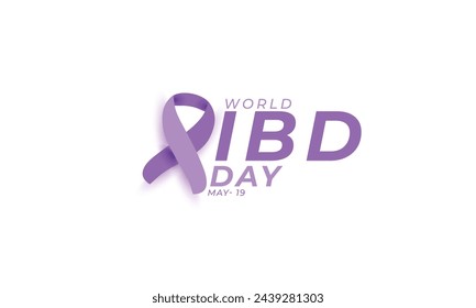 World IBD Day. background, banner, card, poster, template. Vector illustration.