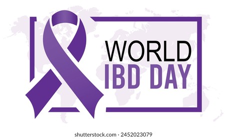 world IBD day observed every year in May. Template for background, banner, card, poster with text inscription.
