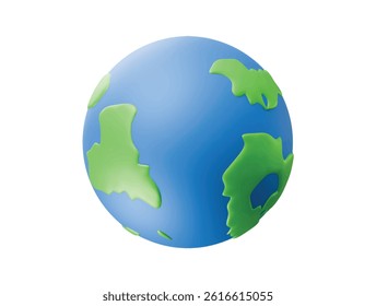 world icon 3d illustration render