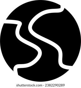 The world icon can depict human nature, this icon has a solid style