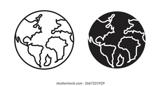 World icon. doodle graphics vectors