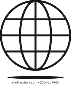 Icono del mundo, Icono de la tierra, Icono del globo Vector