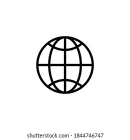 Icono mundial. Vector de icono de la Tierra. Ir a la ilustración de símbolo de icono web